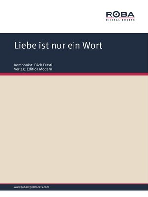 cover image of Liebe ist nur ein Wort